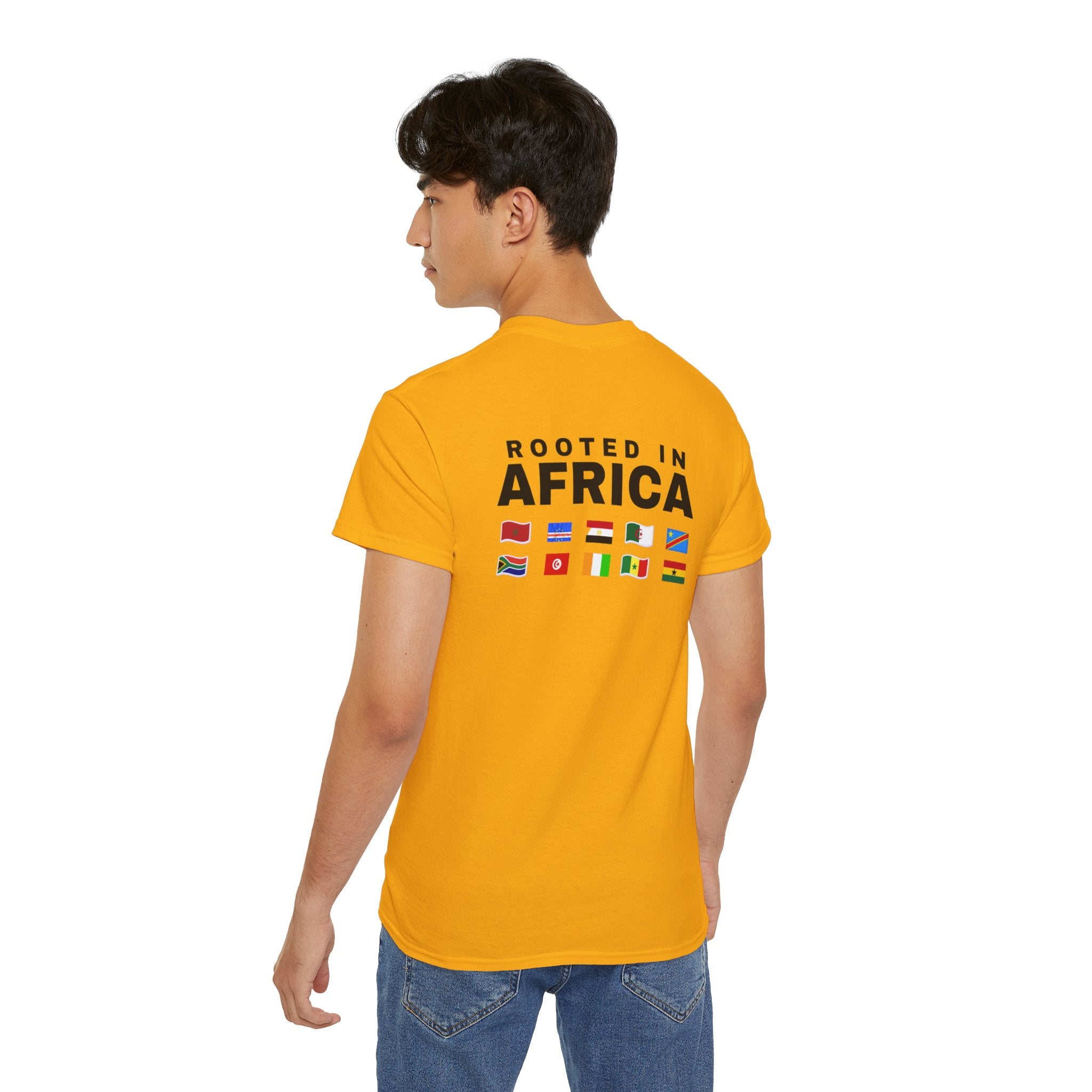 World Game 26 Ready T‑Shirt — "Rooted in Africa" Flag Graphic Tee