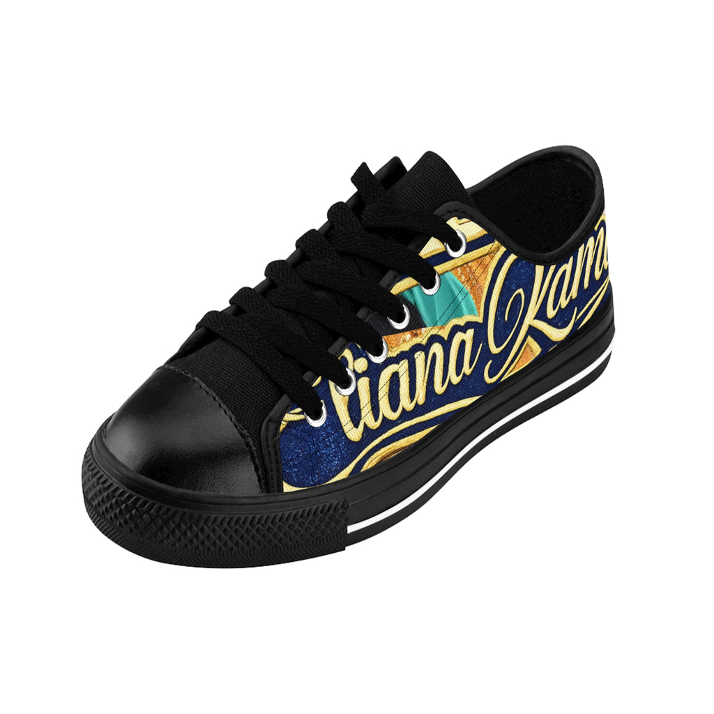 Custom Script Graphic Sneakers — Women’s Personalized Name Canvas Shoes