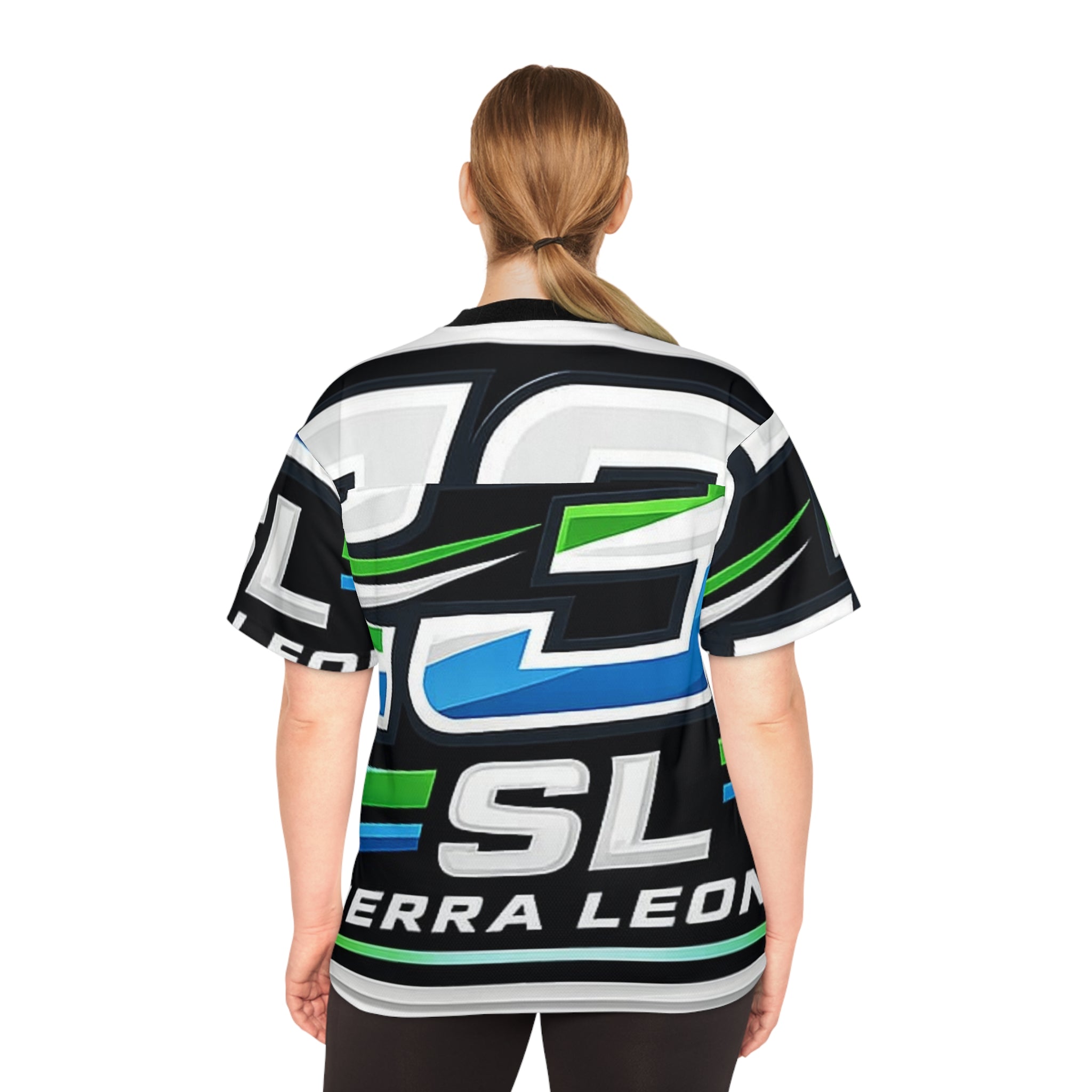 Sierra Leone SL Football Jersey — All-Over Print Soccer Shirt