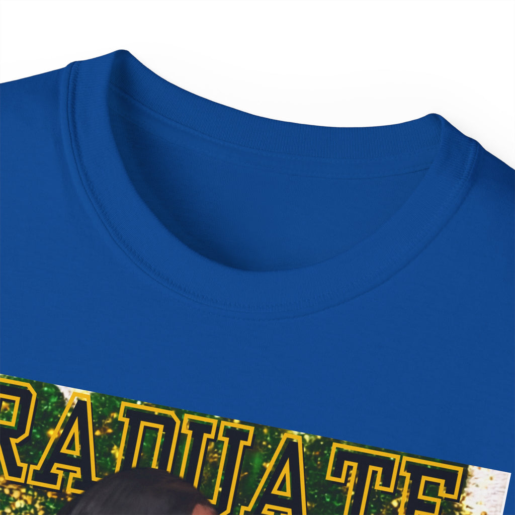Graduate Photo Collage T‑Shirt — Custom Name "Eliana Kamara" Graduation Tee for the General public