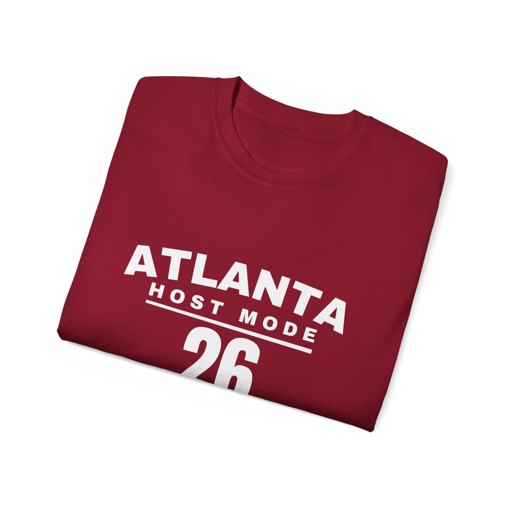 Atlanta Host Mode 26 Tee — 'No Days Off' Back Print