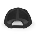 Trucker Hat — "Fire Twins" Retro Flame Logo Mesh Cap