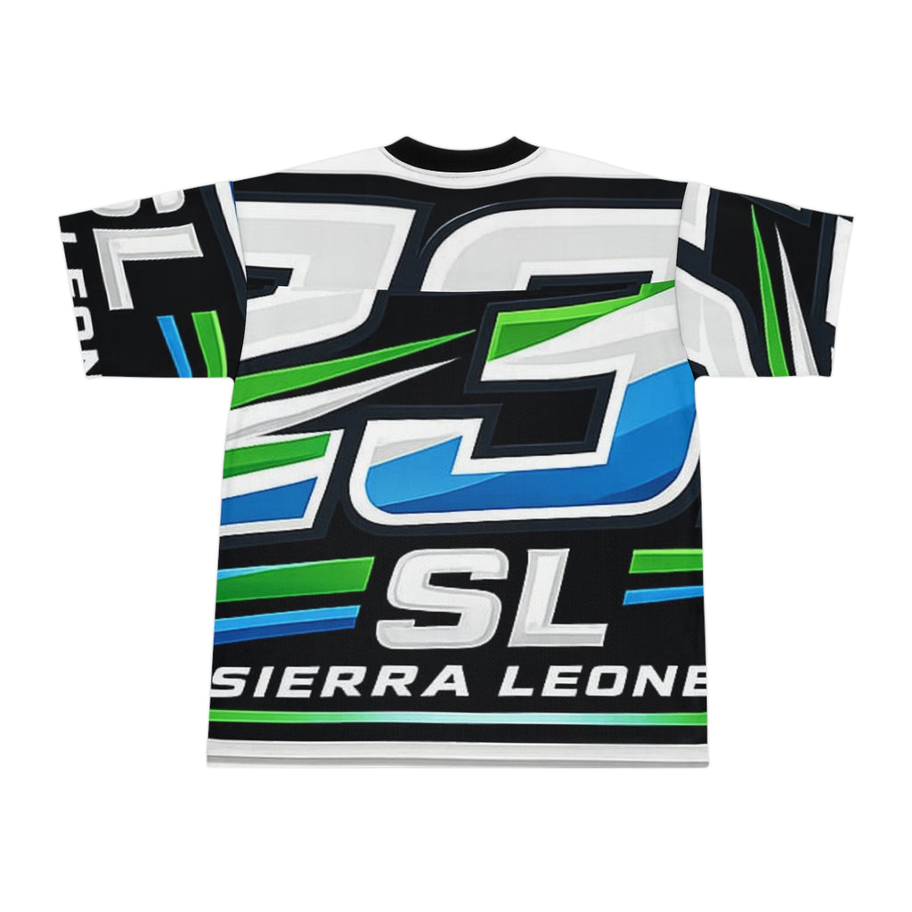Sierra Leone SL Football Jersey — All-Over Print Soccer Shirt