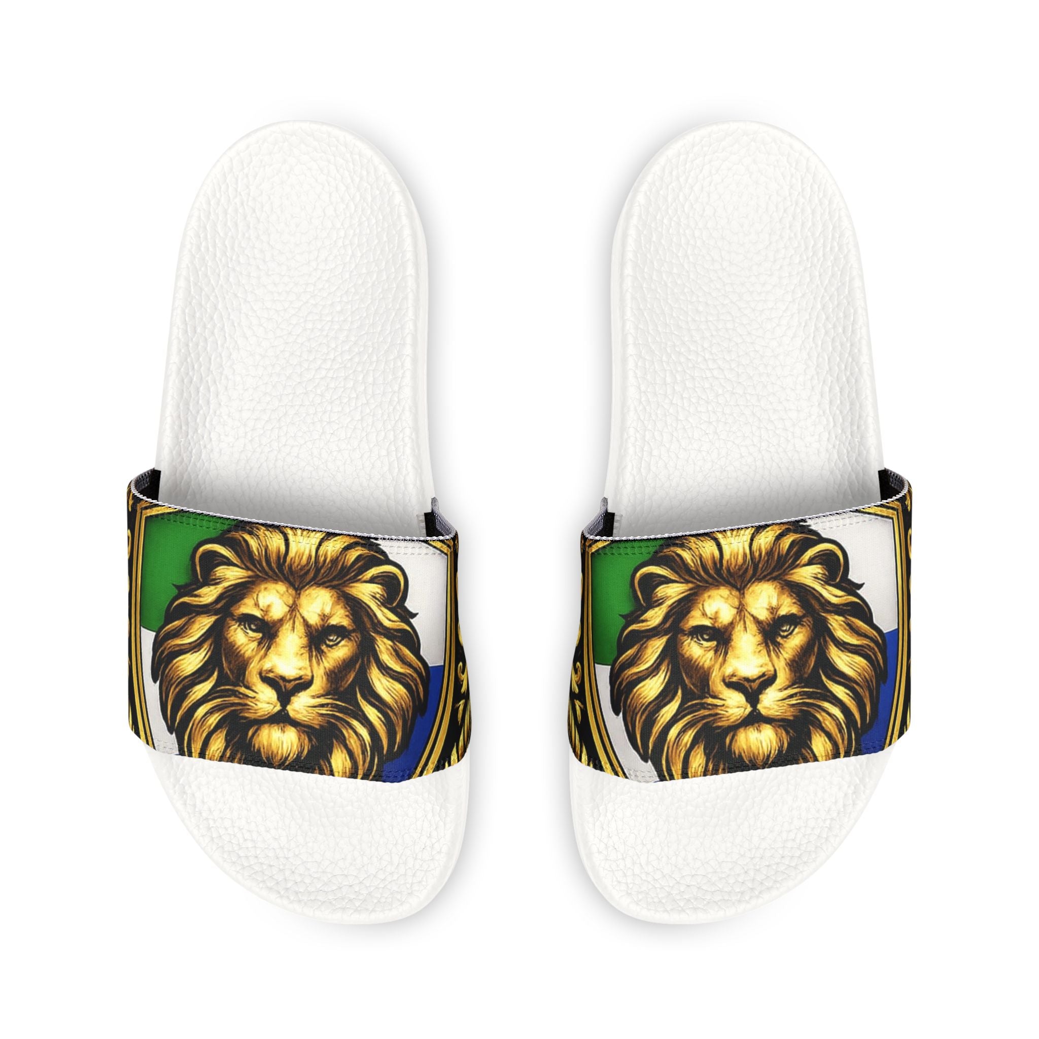 Salone Lion Crest Slide Sandals — Removable Strap Men’s Pool Slides