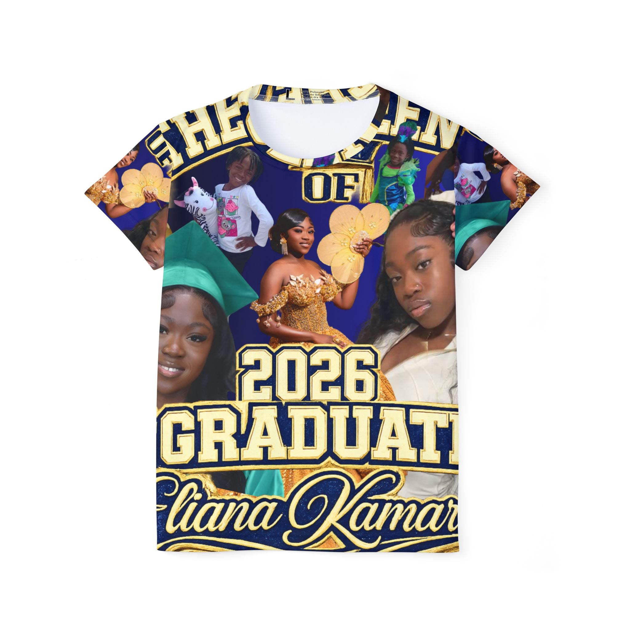 Personalized Graduation Jersey — Custom Photo Senior Night Shirt