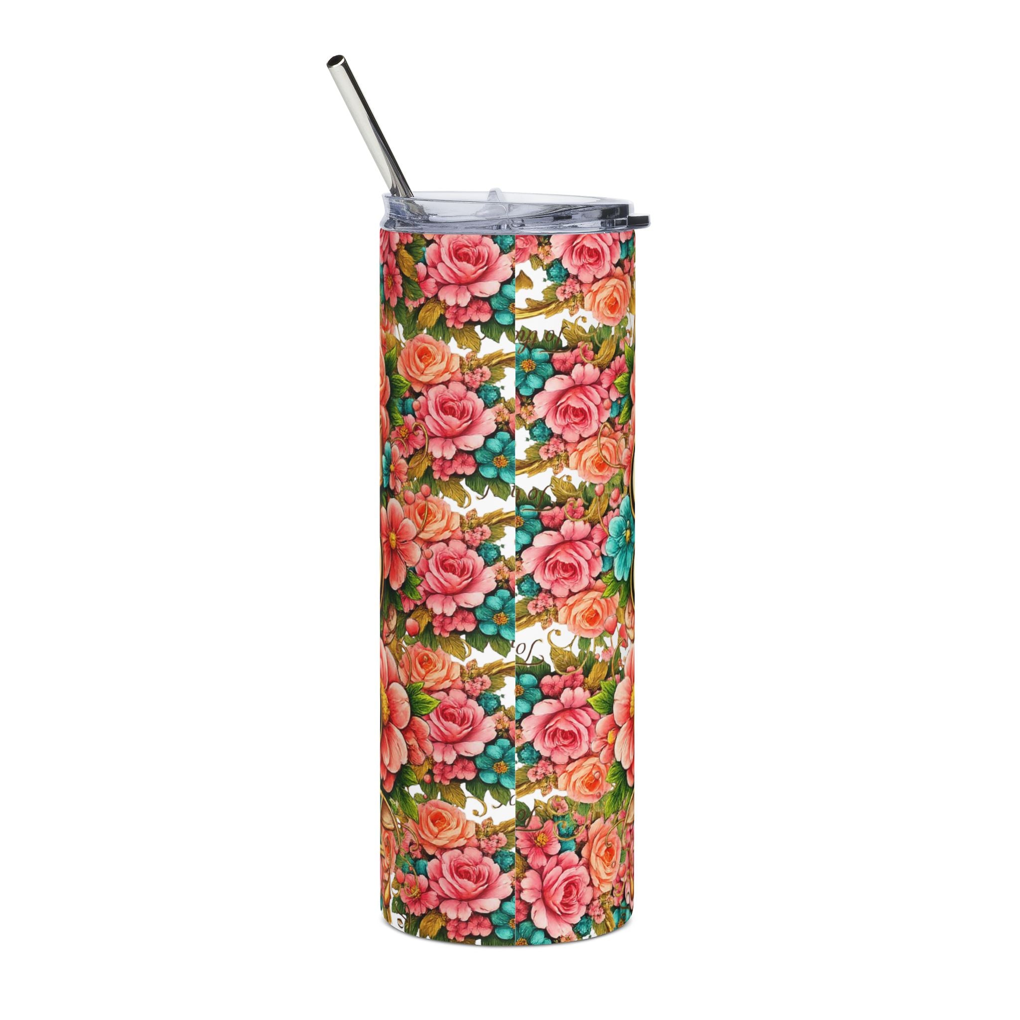 Mother Family Floral 20oz Stainless Tumbler — "To the World You Are a Mother" Gift