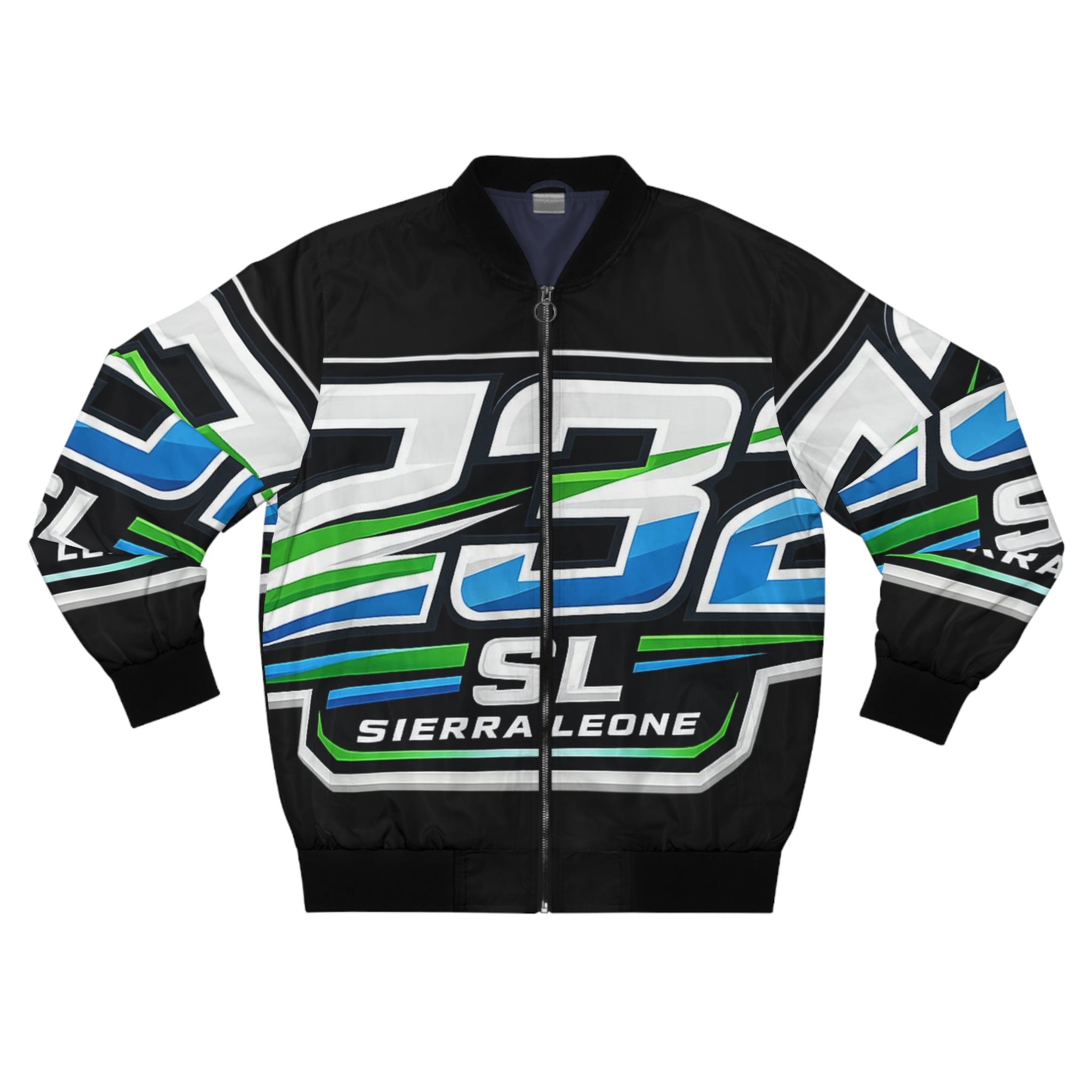 Men's Sierra Leone Racing Number 232 Bomber Jacket