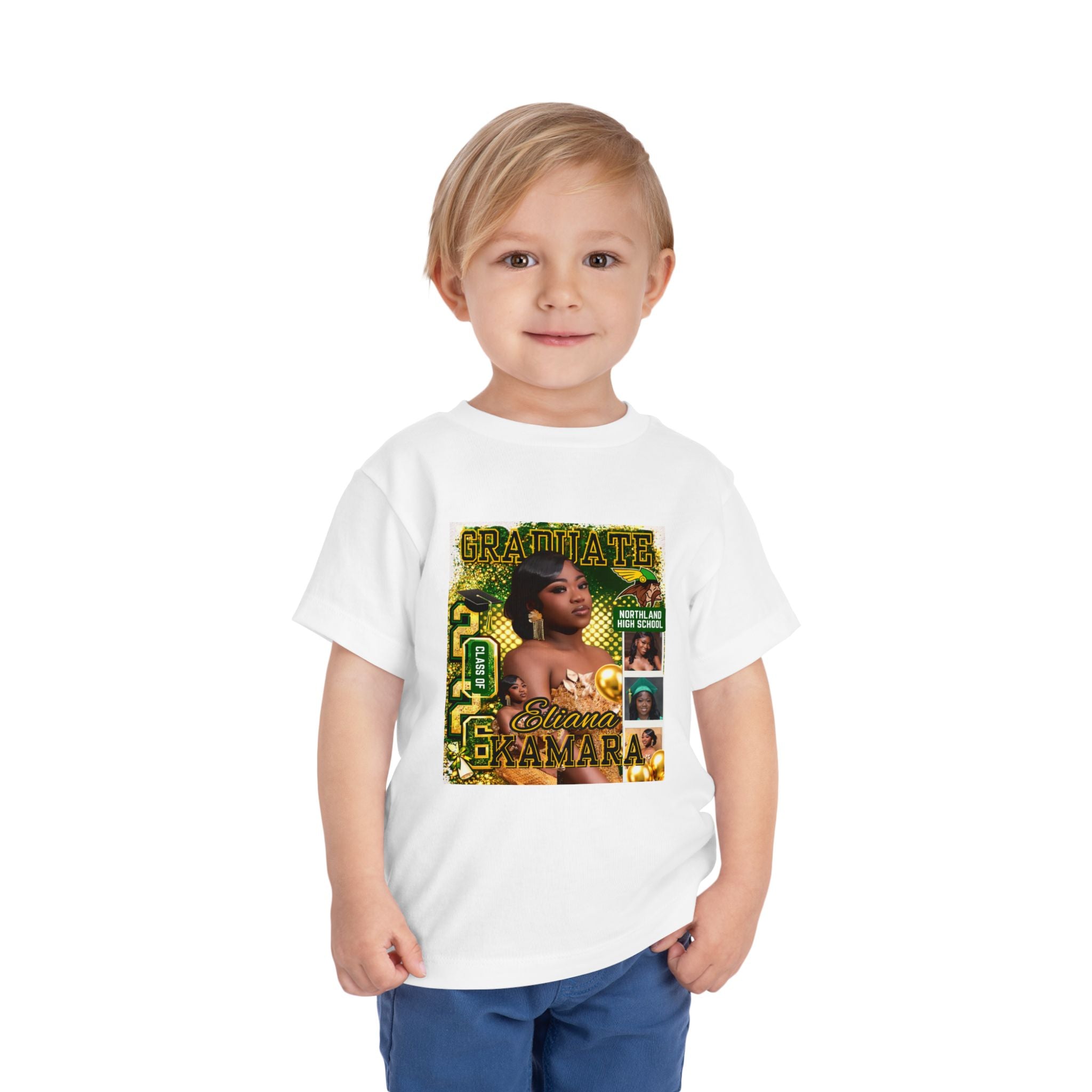 Toddler Tee – Custom Graduation Photo 'Graduation' Keepsake