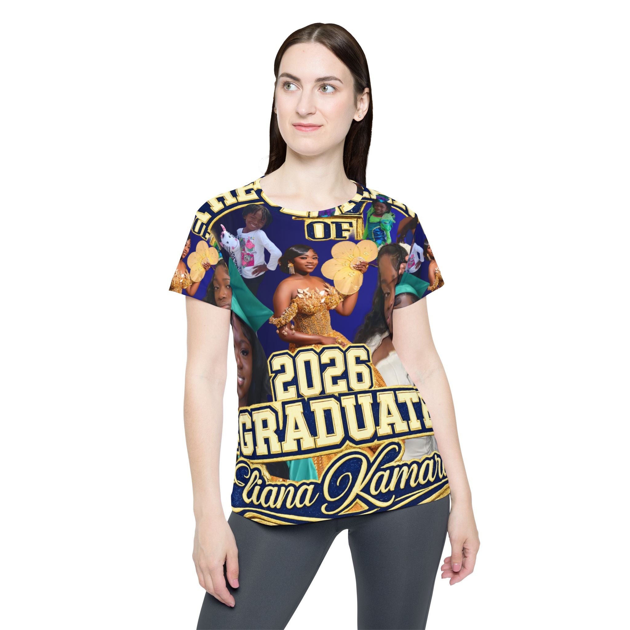 Personalized Graduation Jersey — Custom Photo Senior Night Shirt