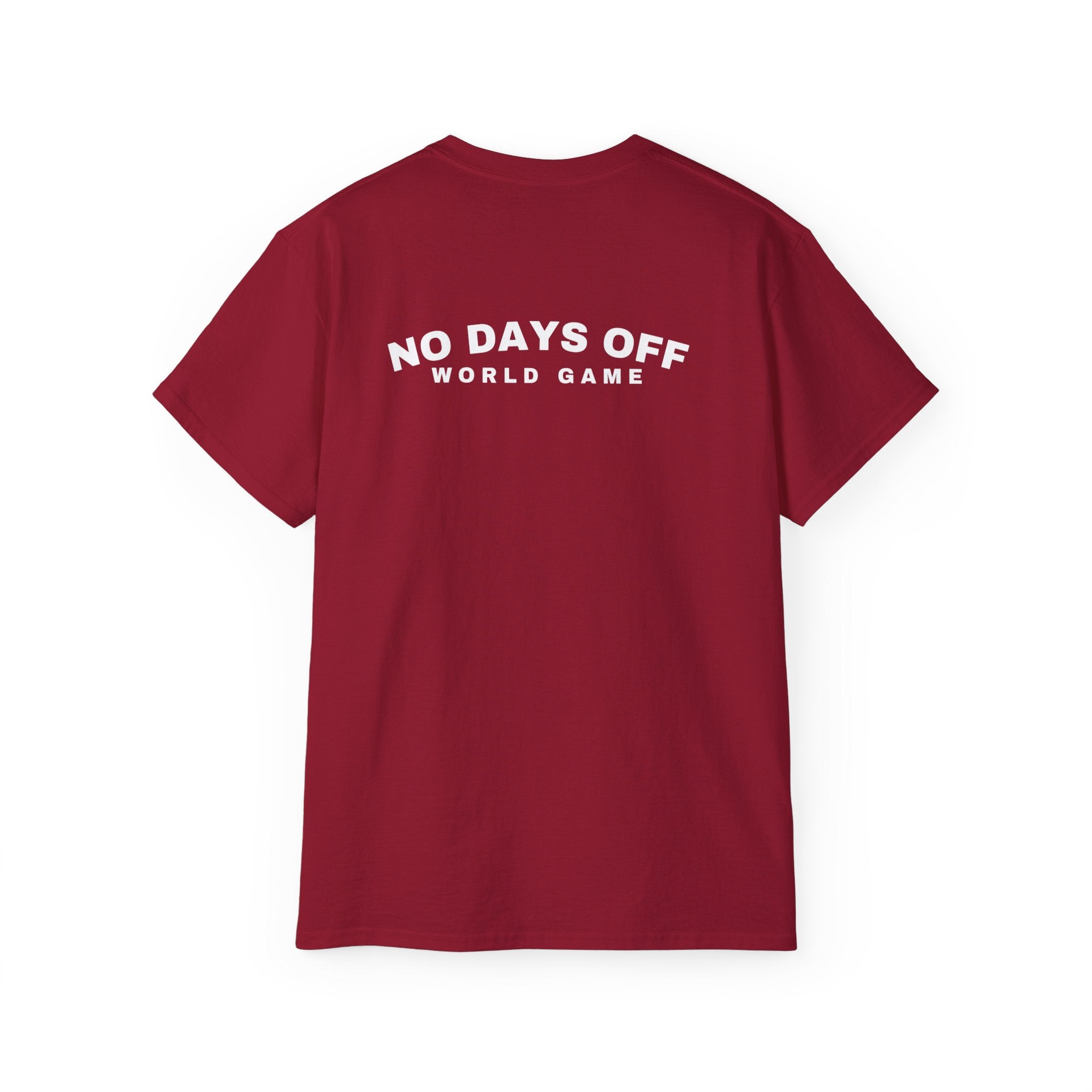 Atlanta Host Mode 26 Tee — 'No Days Off' Back Print