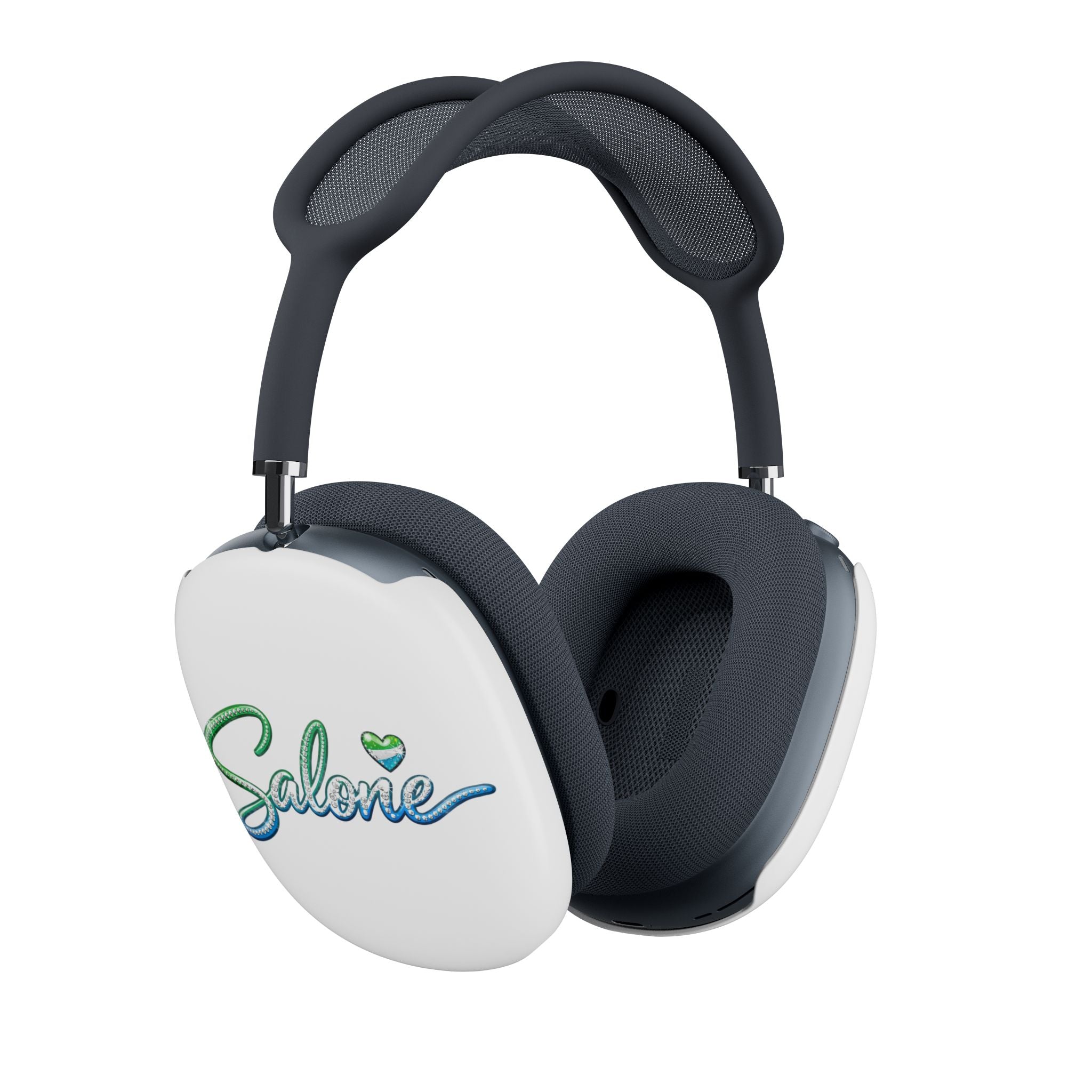 AirPod Max Case — "Salone" Script Design with Heart