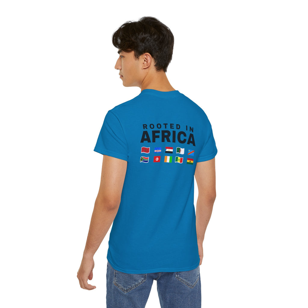 World Game 26 Ready T‑Shirt — "Rooted in Africa" Flag Graphic Tee