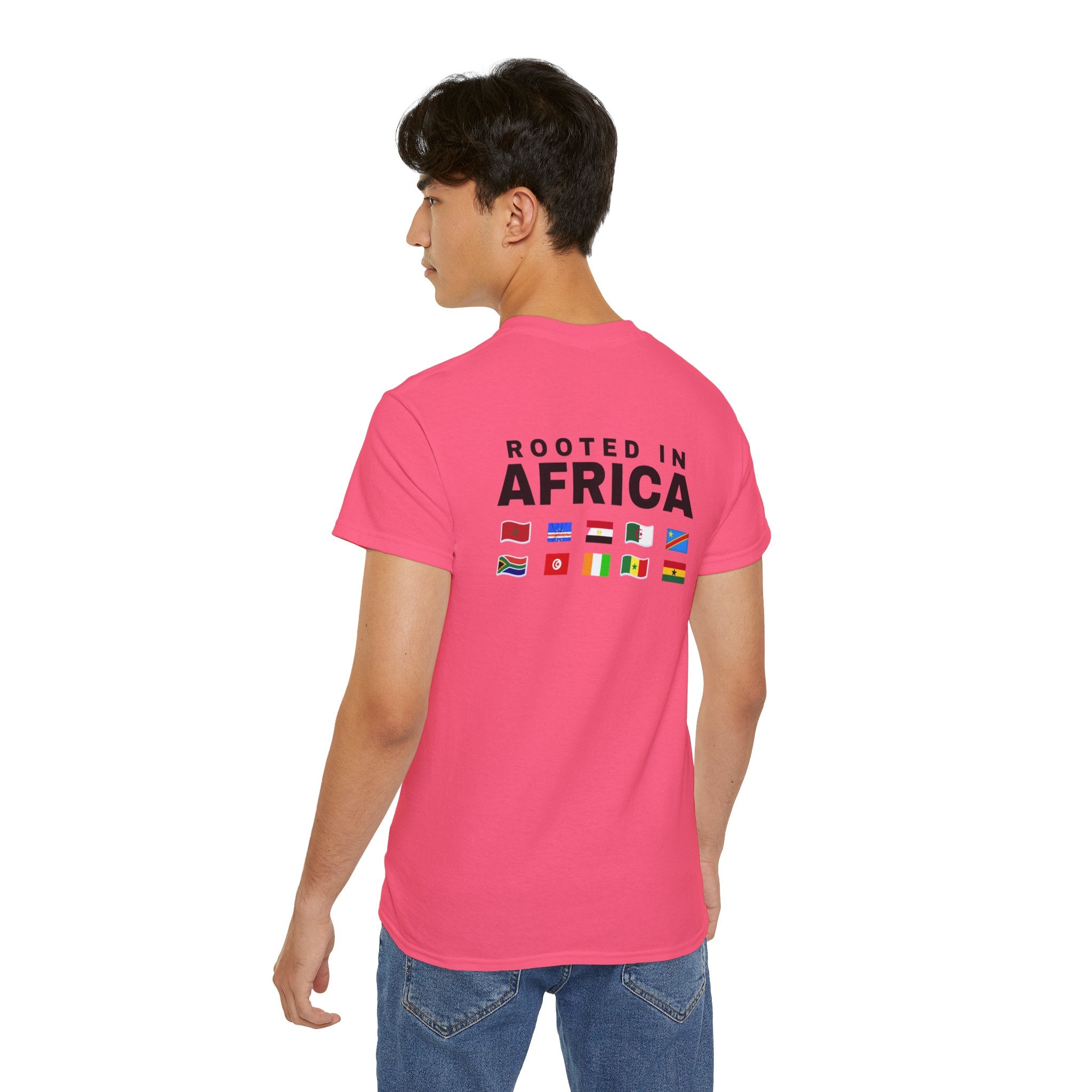 World Game 26 Ready T‑Shirt — "Rooted in Africa" Flag Graphic Tee