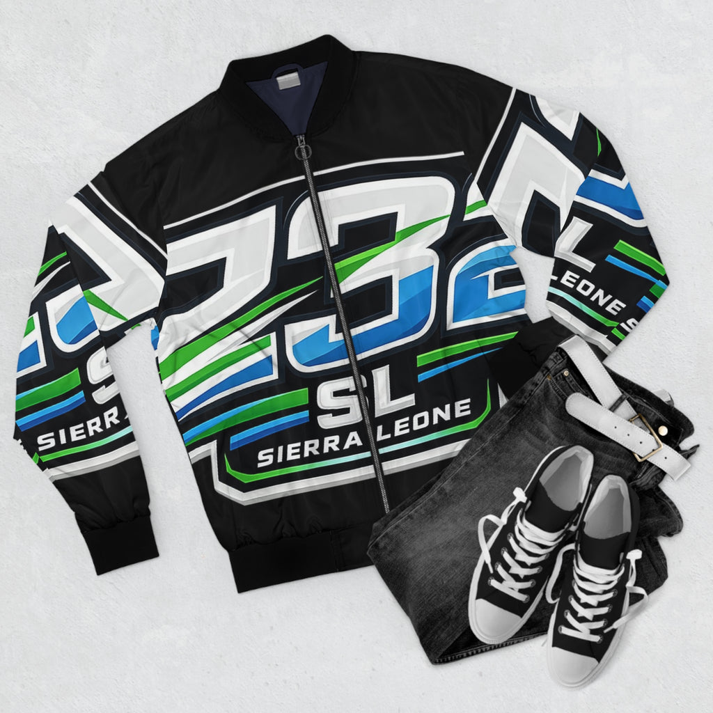 Men's Sierra Leone Racing Number 232 Bomber Jacket
