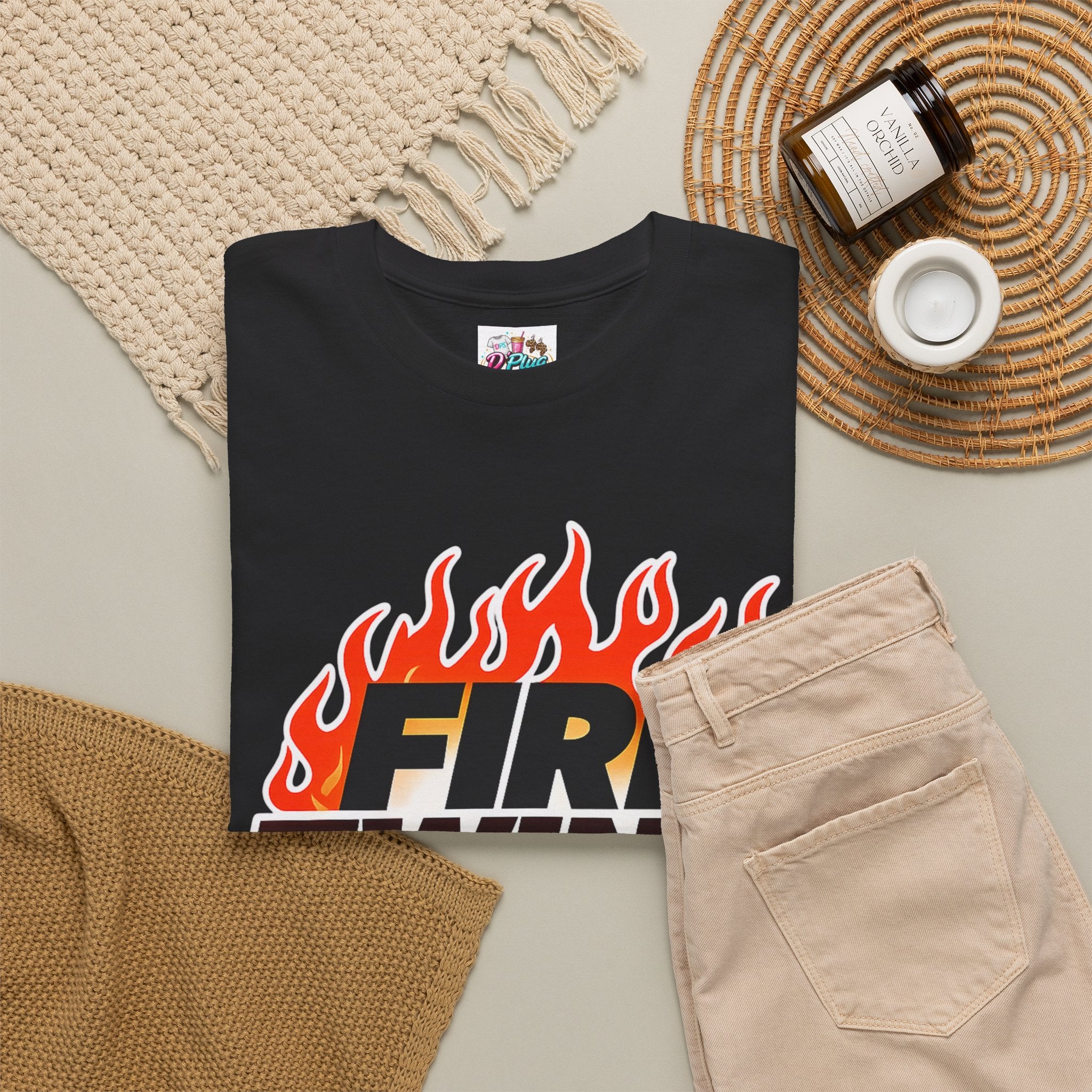 Fire Twins Flame Logo T-Shirt — "Sounds of Praize" Graphic Tee