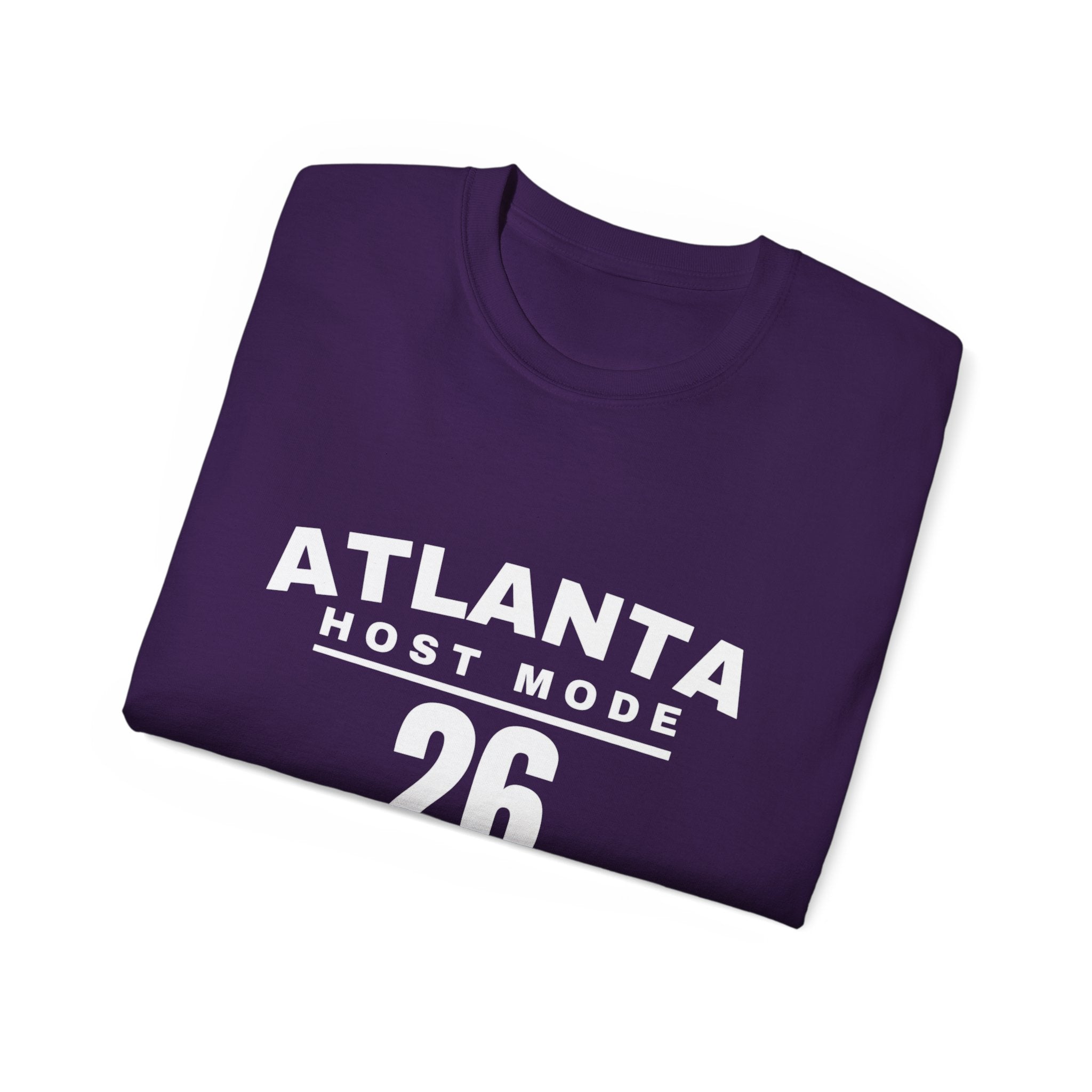 Atlanta Host Mode 26 Tee — 'No Days Off' Back Print