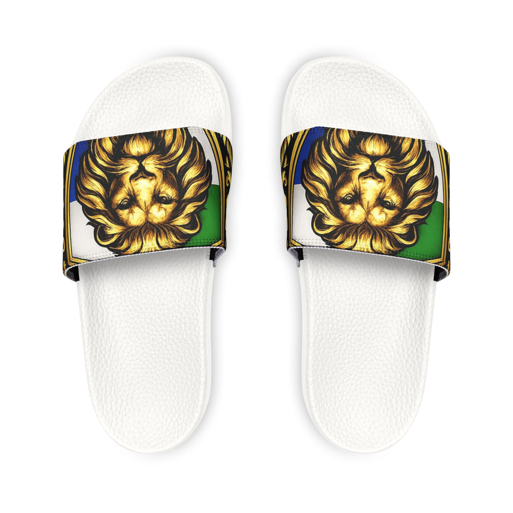 Salone Lion Crest Slide Sandals — Removable Strap Men’s Pool Slides