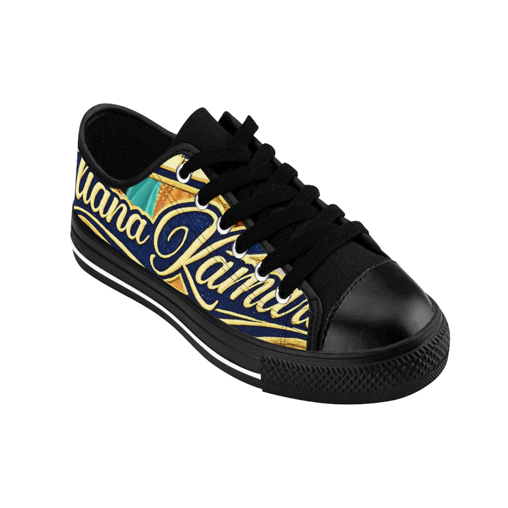 Custom Script Graphic Sneakers — Women’s Personalized Name Canvas Shoes
