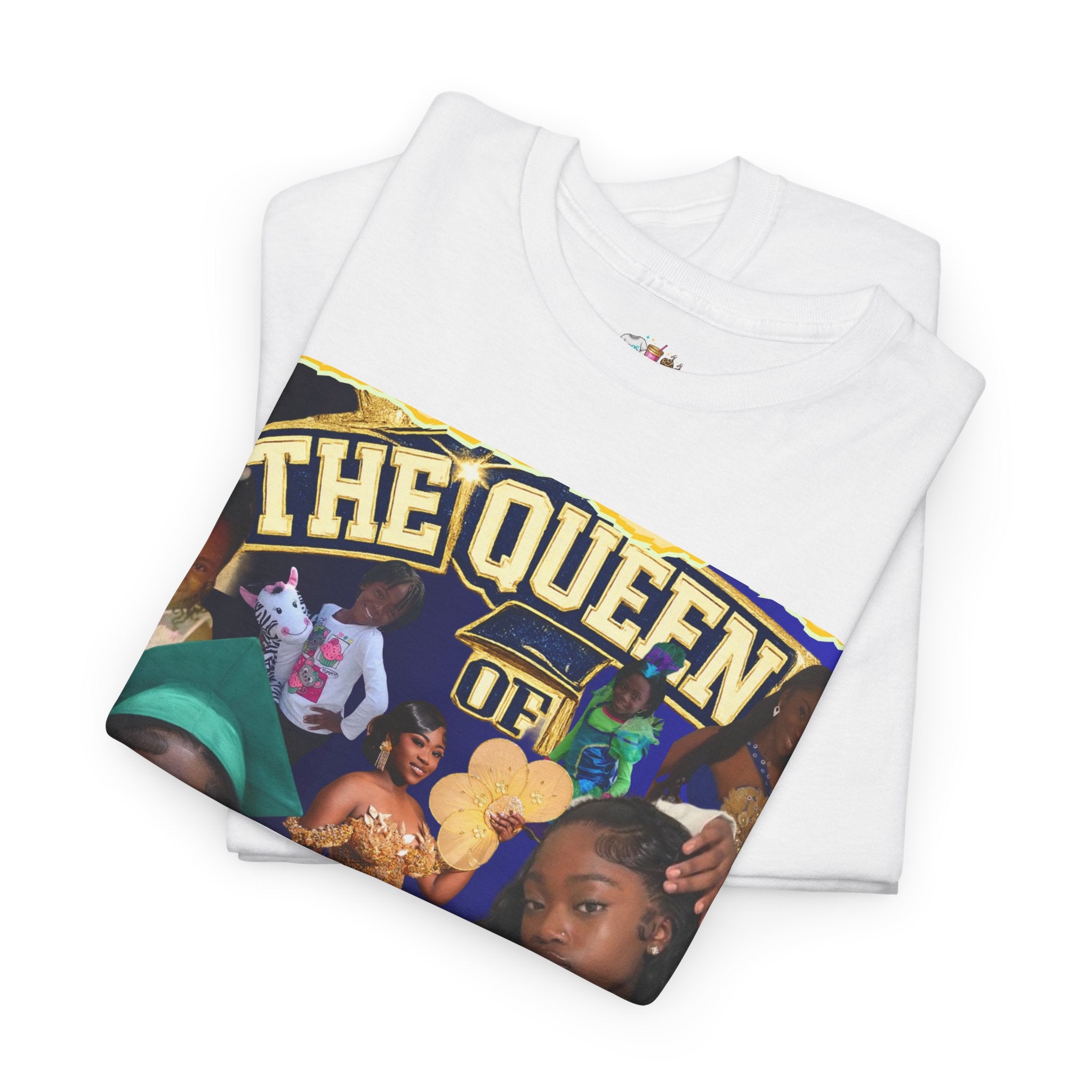 Graduate T-Shirt – “The Queen of 2026 #Graduate Eliana Yamara” Personalized Celebration Tee
