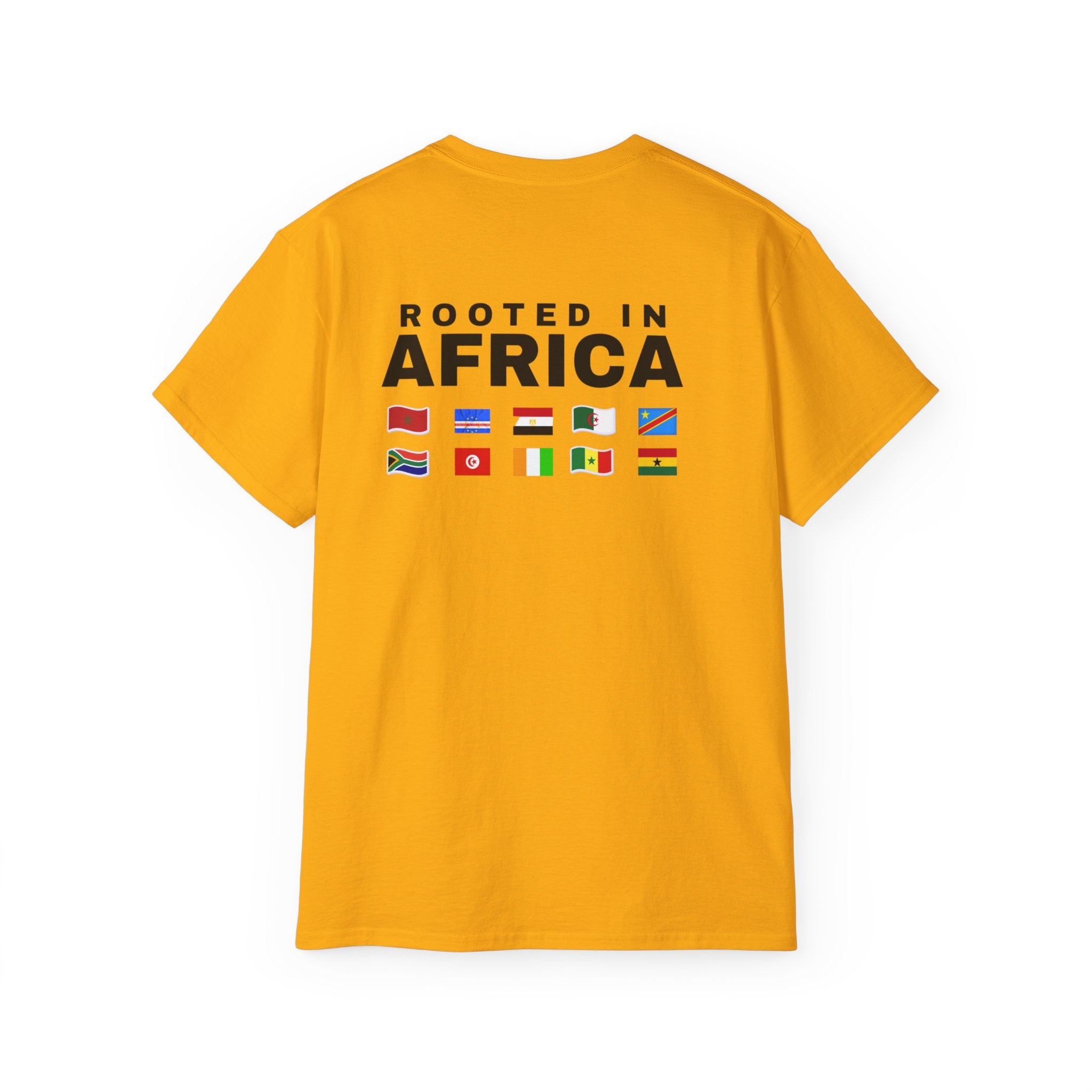 World Game 26 Ready T‑Shirt — "Rooted in Africa" Flag Graphic Tee