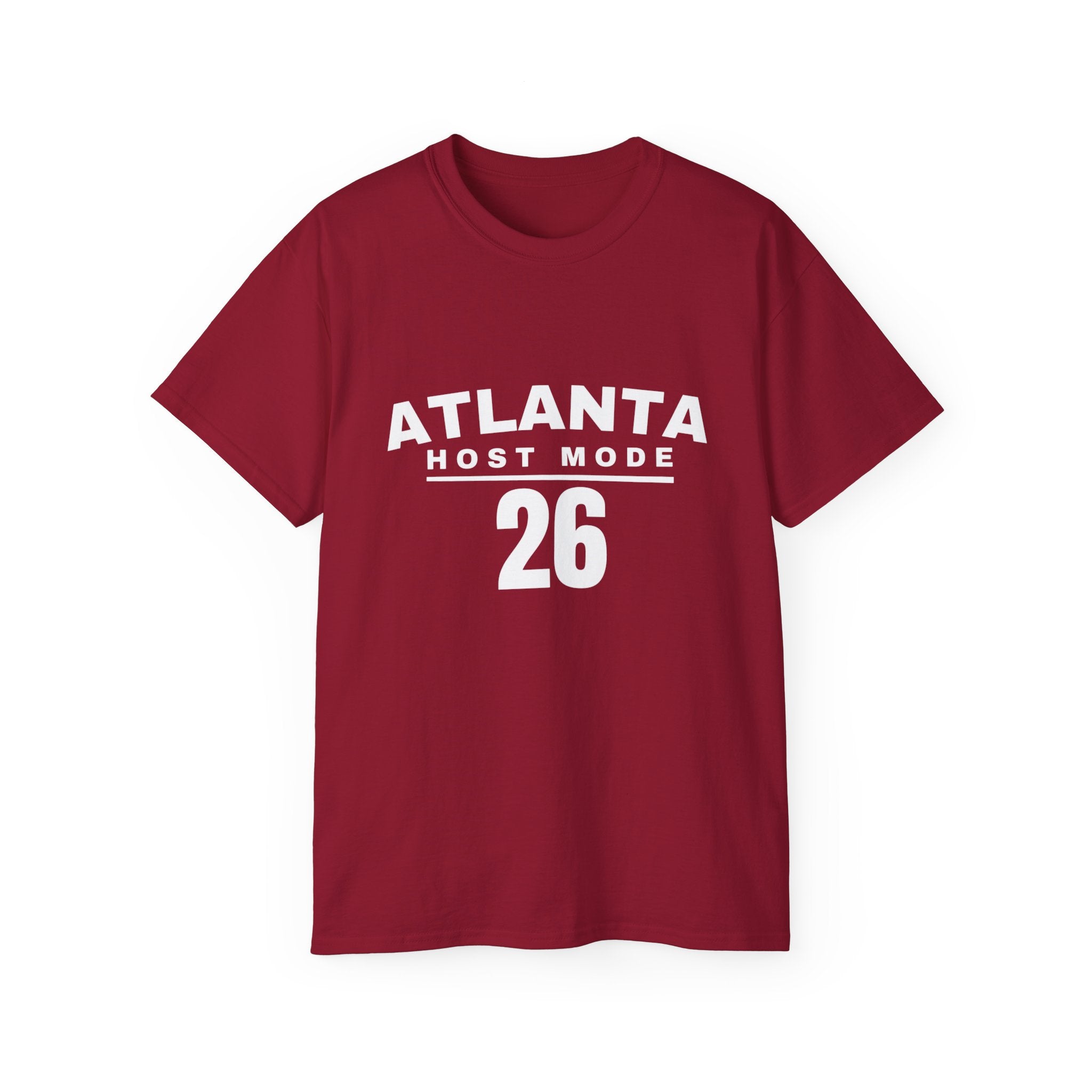 Atlanta Host Mode 26 Tee — 'No Days Off' Back Print