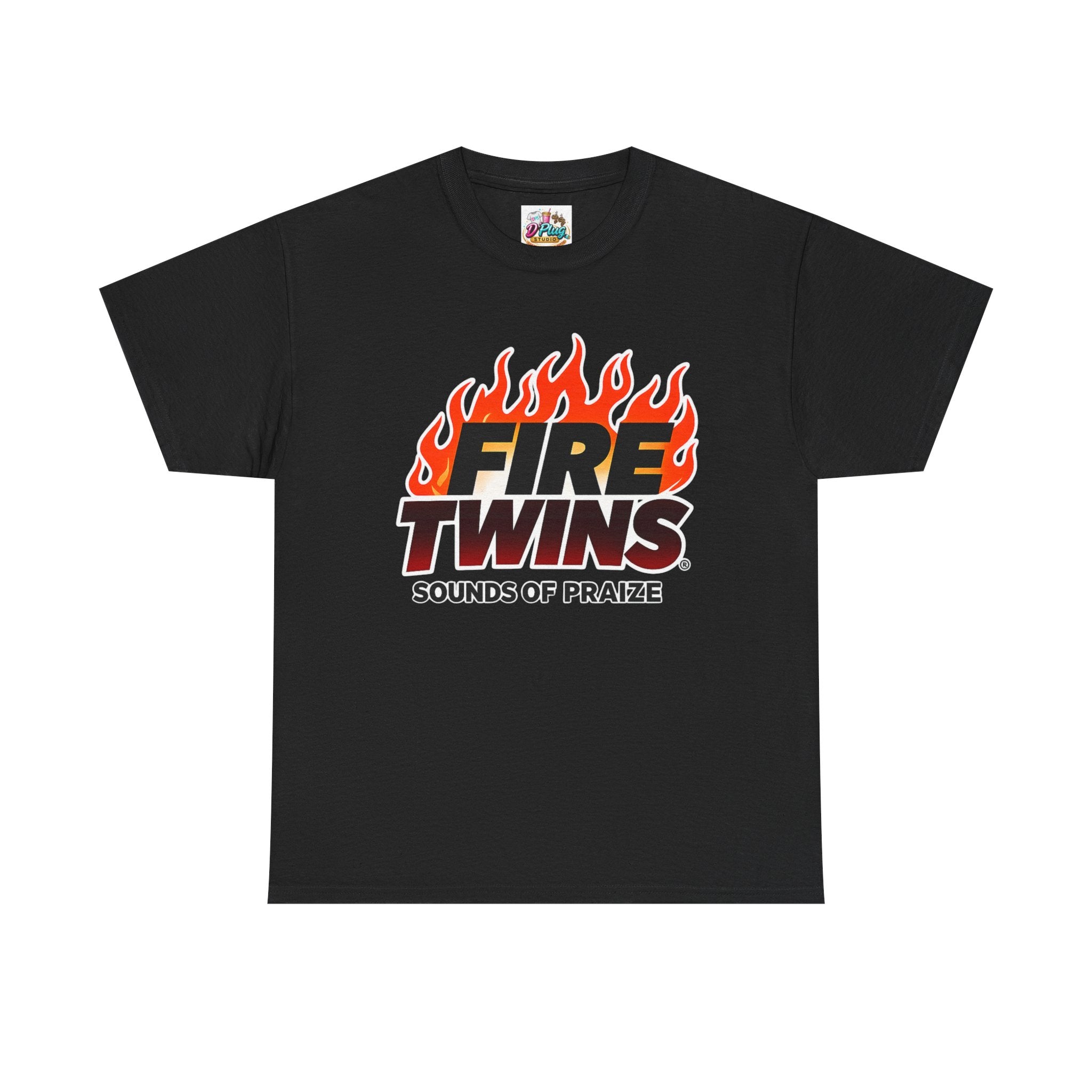 Copy of Fire Twins Flame Logo T-Shirt — "Sounds of Praize" Graphic Tee