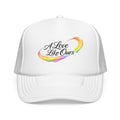 Trucker Hat — "A Love Like Ours" Rainbow Heart Foam Cap