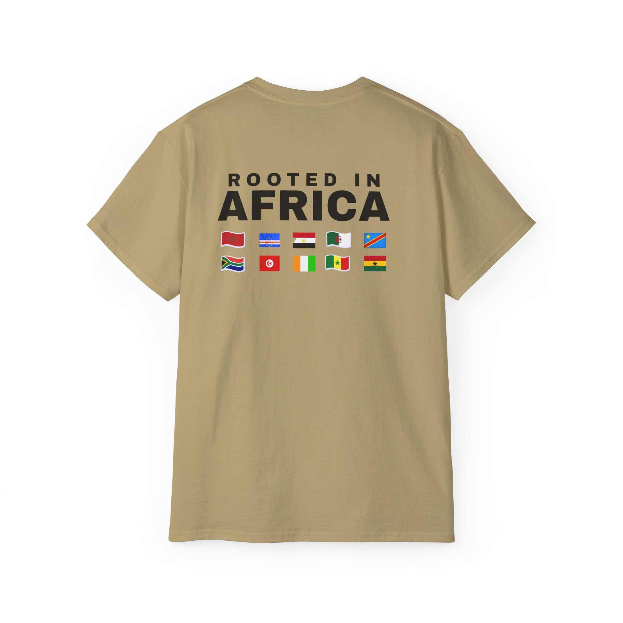 World Game 26 Ready T‑Shirt — "Rooted in Africa" Flag Graphic Tee