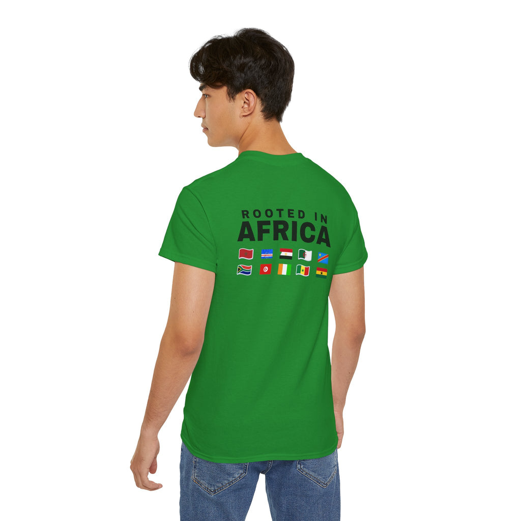 World Game 26 Ready T‑Shirt — "Rooted in Africa" Flag Graphic Tee