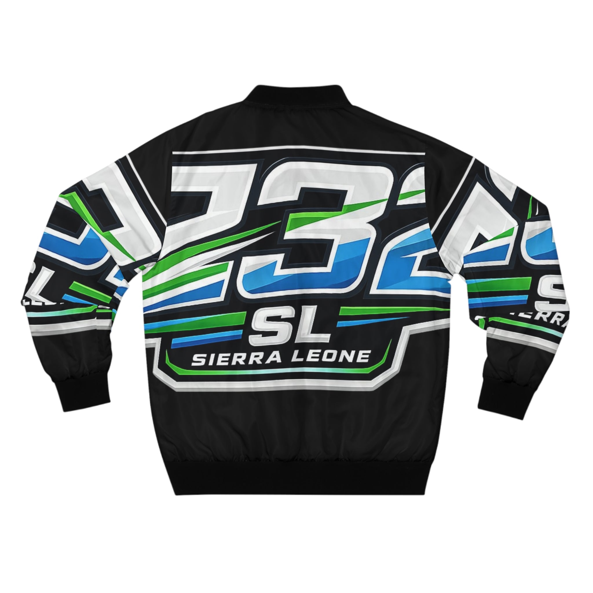 Men's Sierra Leone Racing Number 232 Bomber Jacket