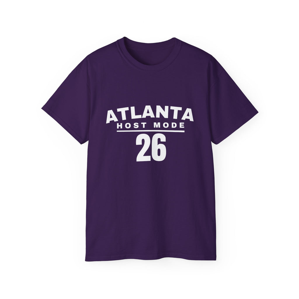 Atlanta Host Mode 26 Tee — 'No Days Off' Back Print