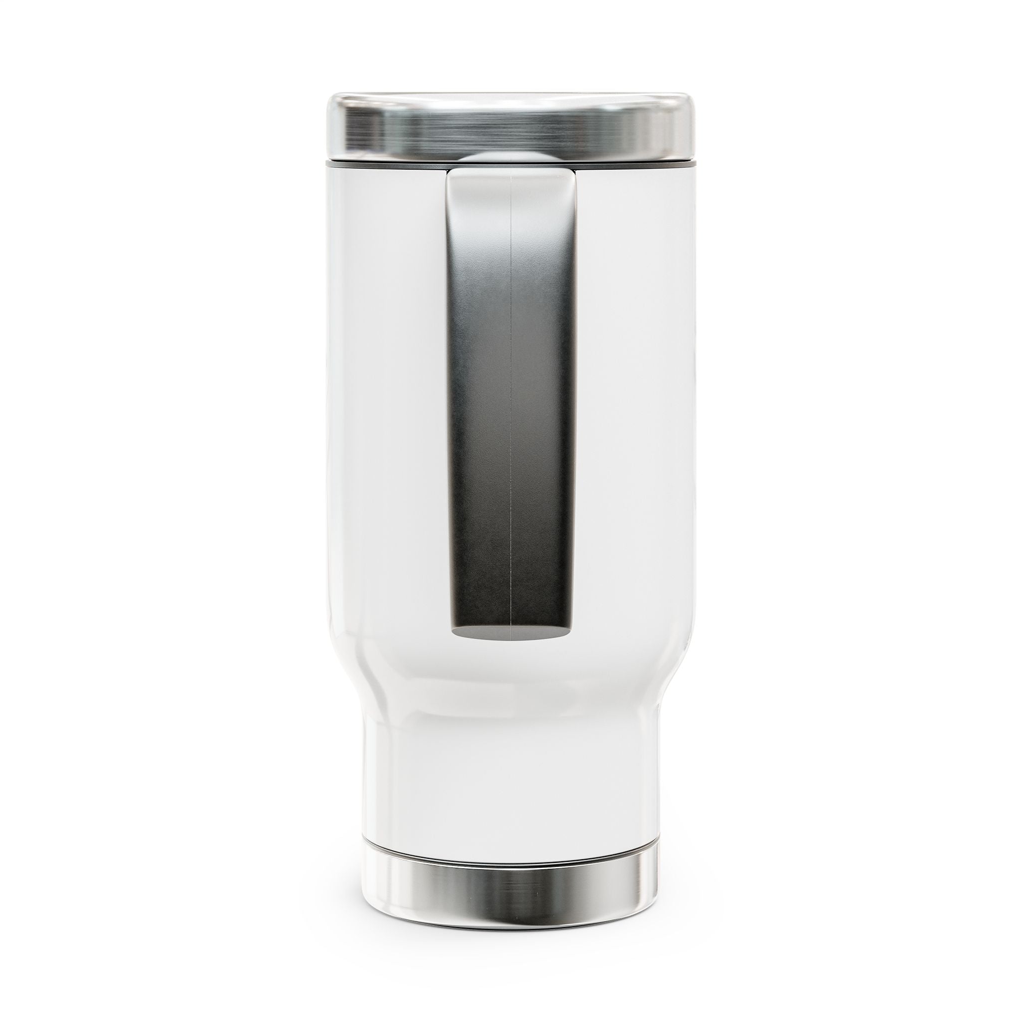 Travel Mug — "My Wife. My Favorite Habit." Stainless Steel 14oz Insulated Travel Mug with Handle